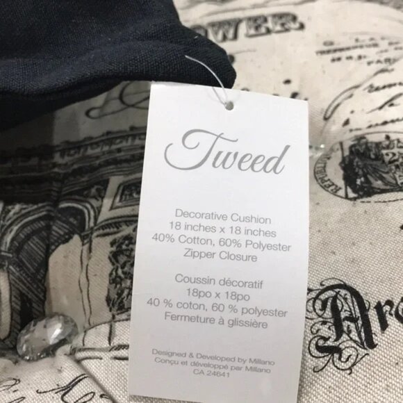 Millano Decorative Tweed Cushion - Picture 4 of 5